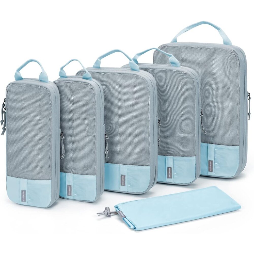 6 Set /4 Set/2 Set Compression Packing Cubes for Travel, Lightweight Luggage Org